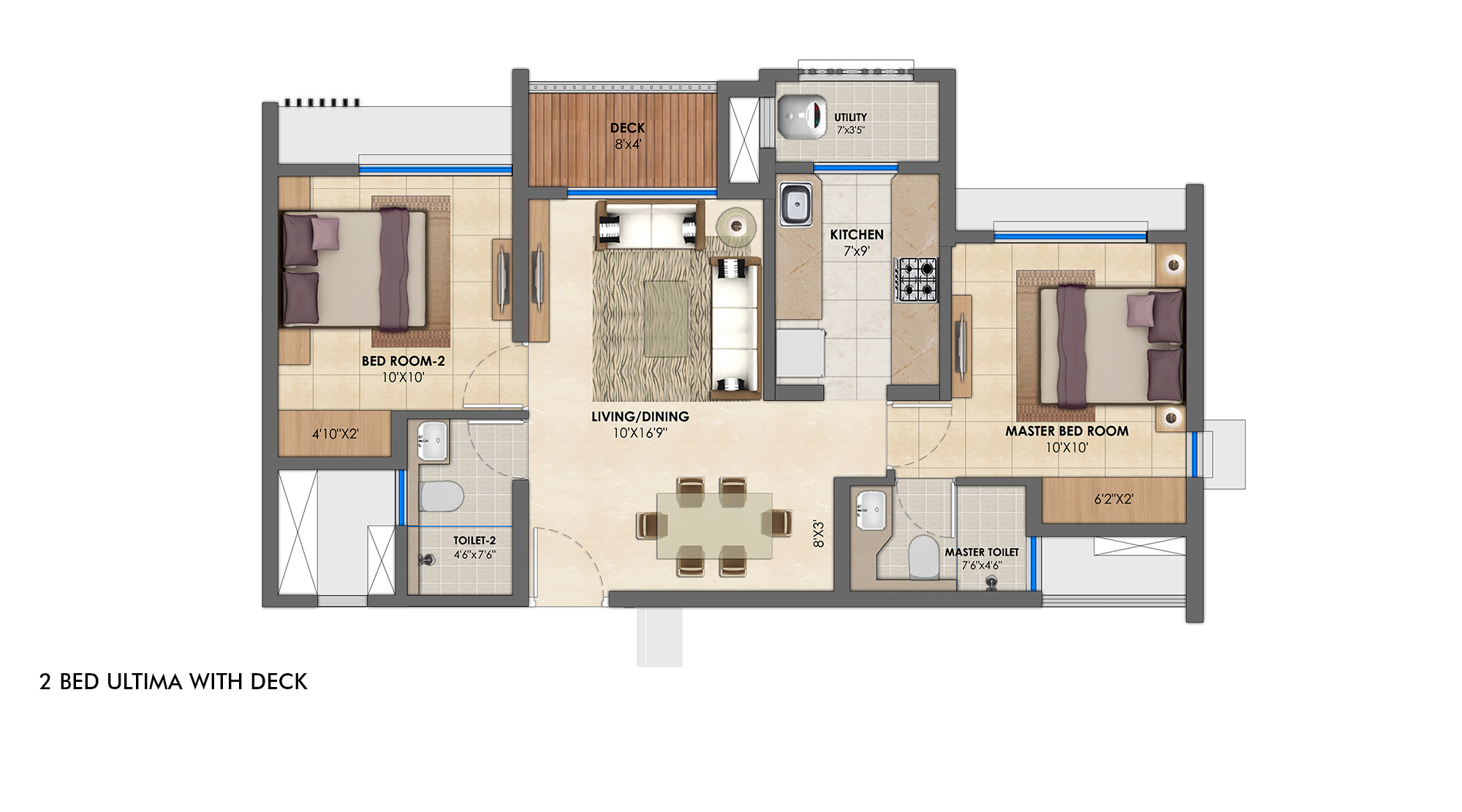 lodha casa verdura 2bhk ultima with deck