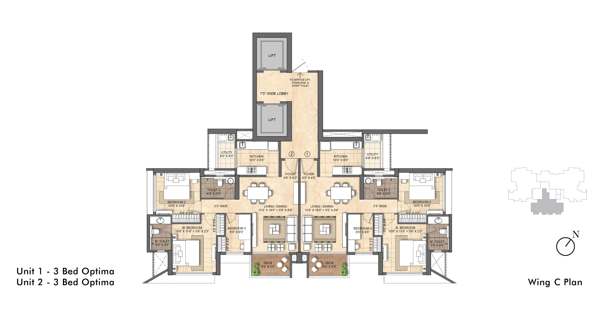 Lodha-Bellevue-Mahalaxmi-3-bhk-floor-plan-wing-c