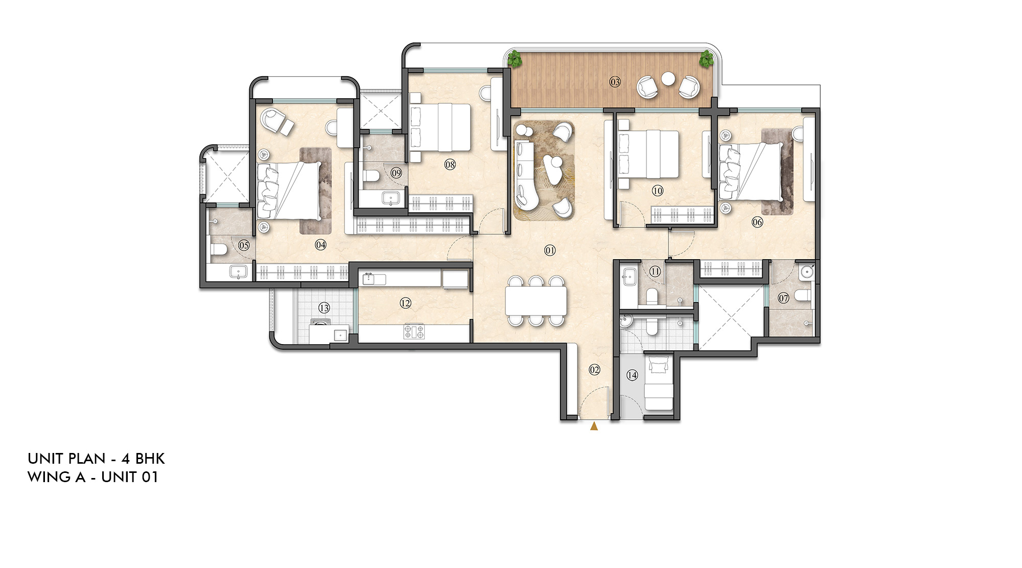 Lodha-Altus-Borivali-3Bhk-Unit-Floor-Plan