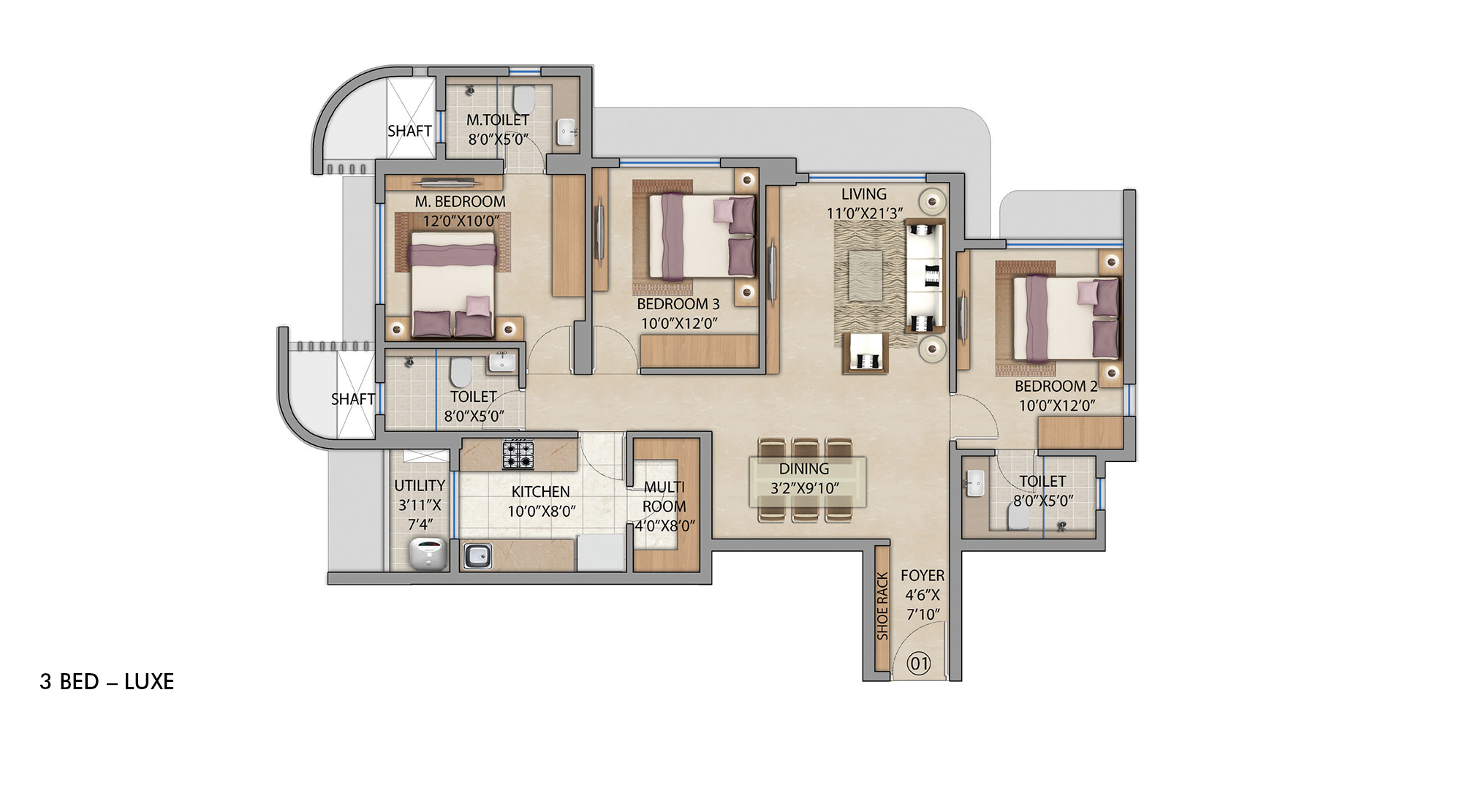 Lodha-Bel-Air-Jogeshwari-Mumbai-3Bhk-Luxe-Floor-Plan