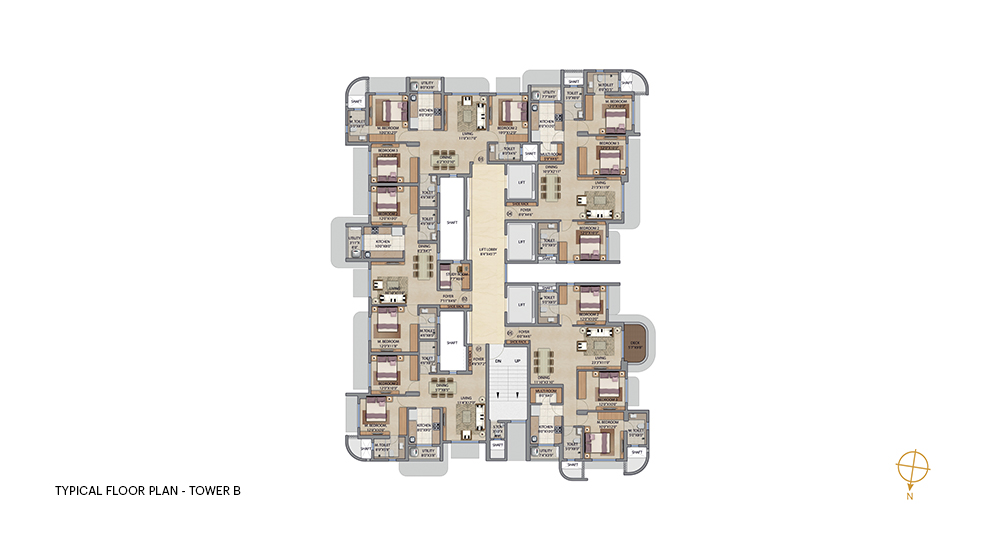 Lodha-Bel-Air-Jogeshwari-Mumbai-Tower-B-Typical-Floor-Plan