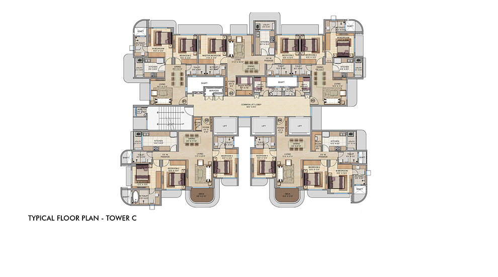 Lodha-Bel-Air-Jogeshwari-Mumbai-Tower-C-Typical-Floor-Plan