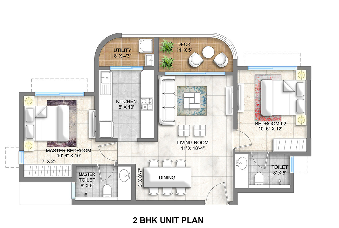 Lodha-Corinthia-2Bhk-Unit-Floor-Plan