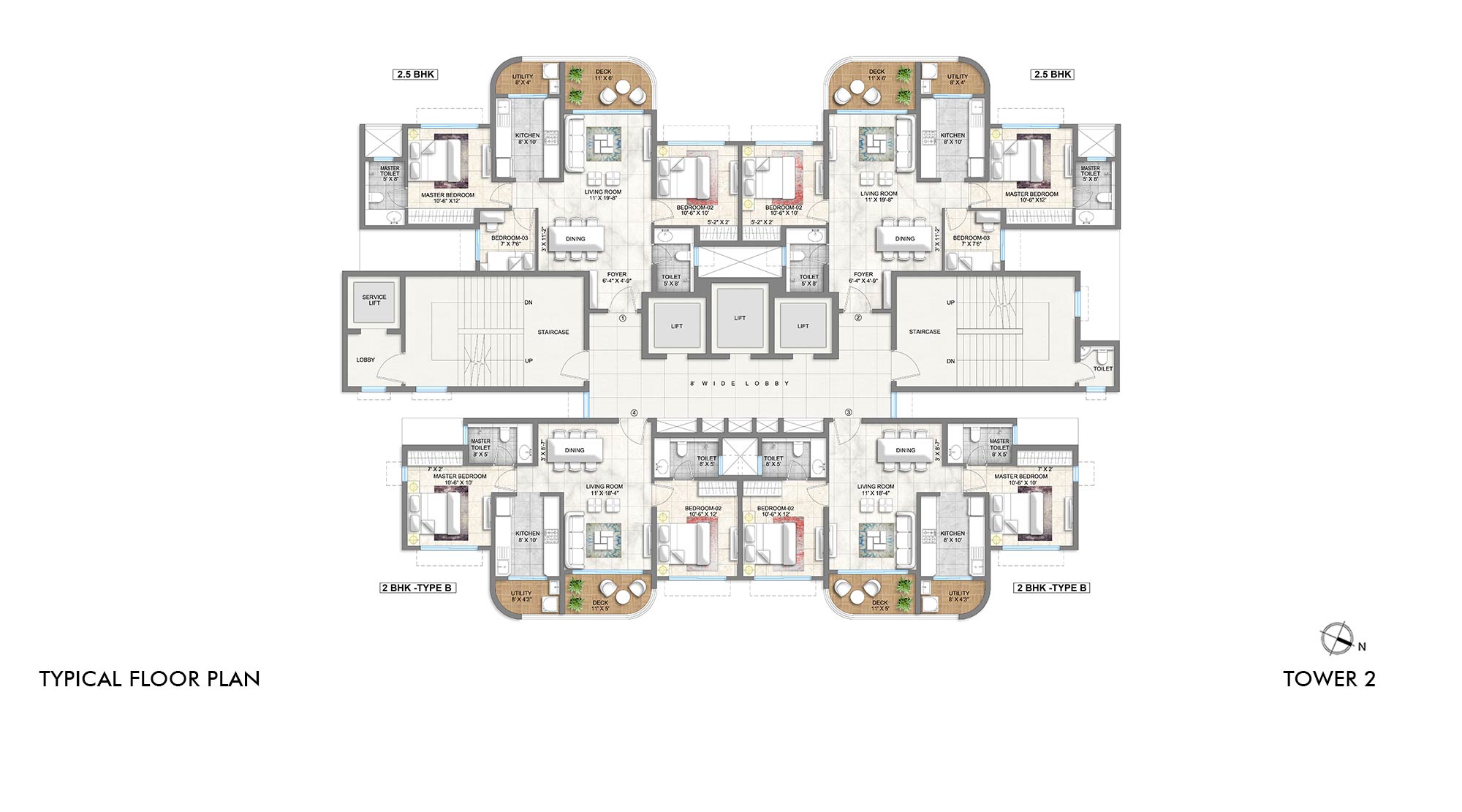 Lodha-Corinthia-Tower2-Typical-Floor-Plan