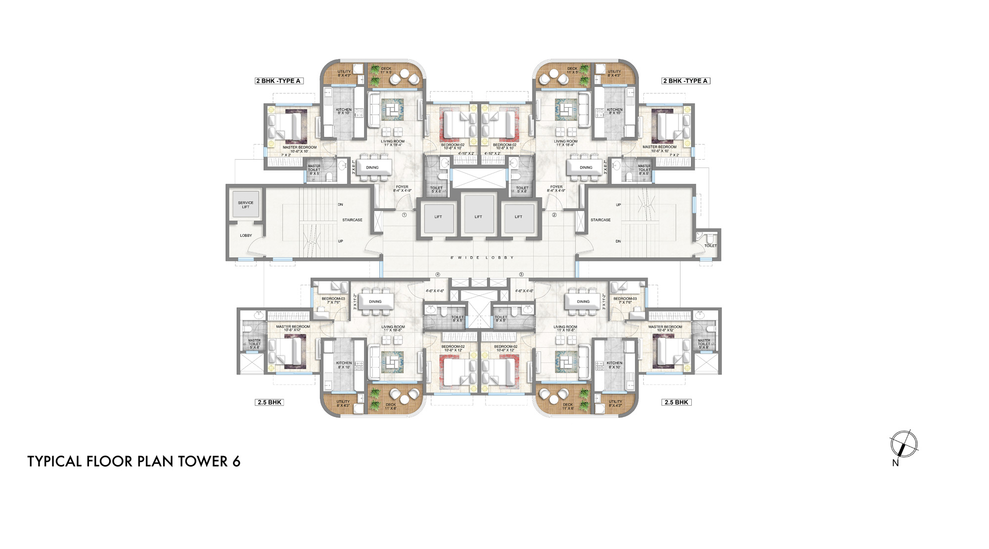 Lodha-Corinthia-Tower6-Typical-Floor-Plan