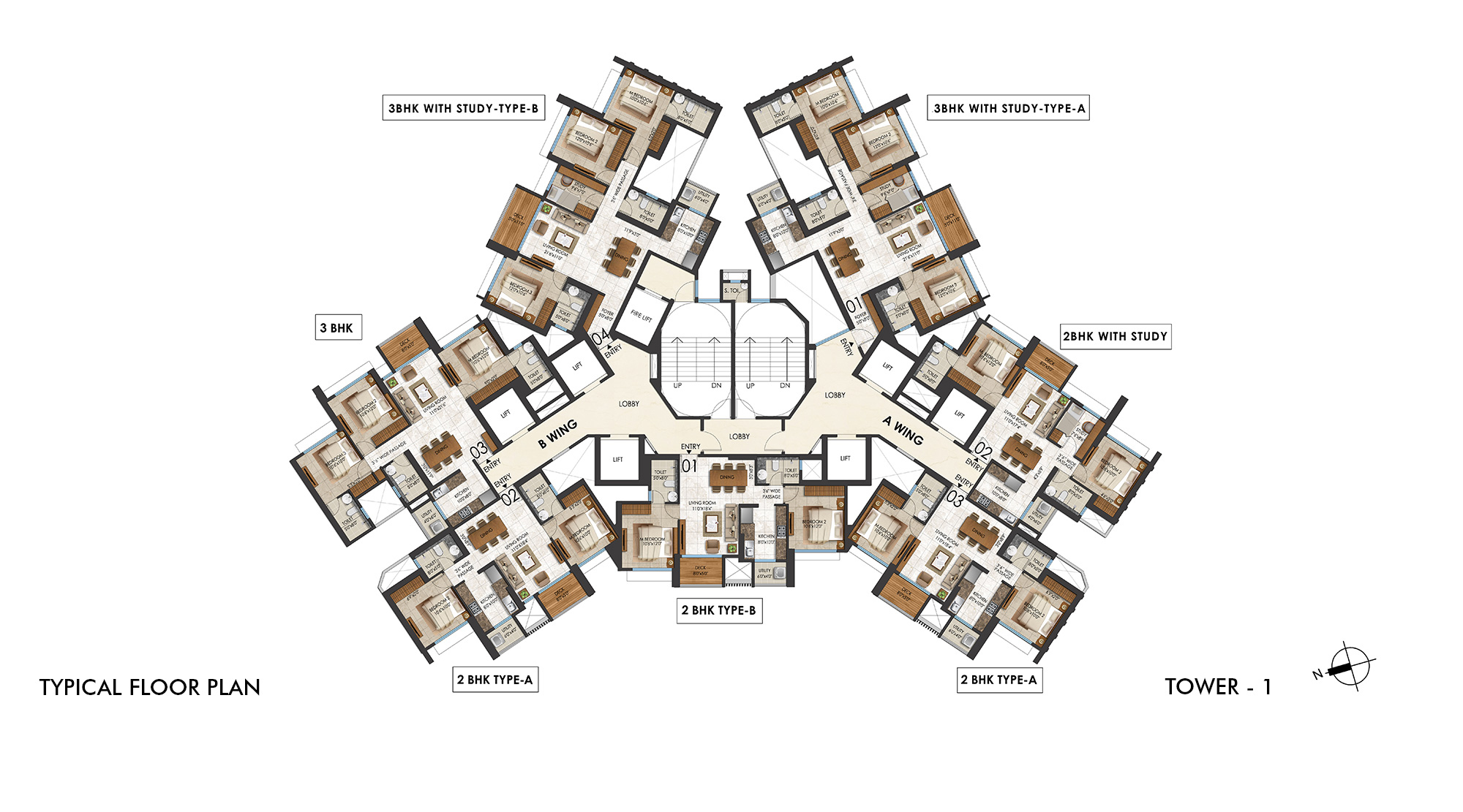 Lodha-Regalia-Mulund-Tower1-Typical-Floor-Plan