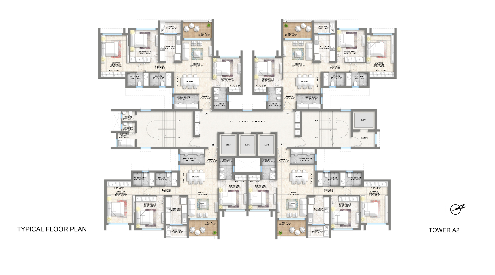 Lodha-Riservo-Typical-Floor-Plan-TowerA2