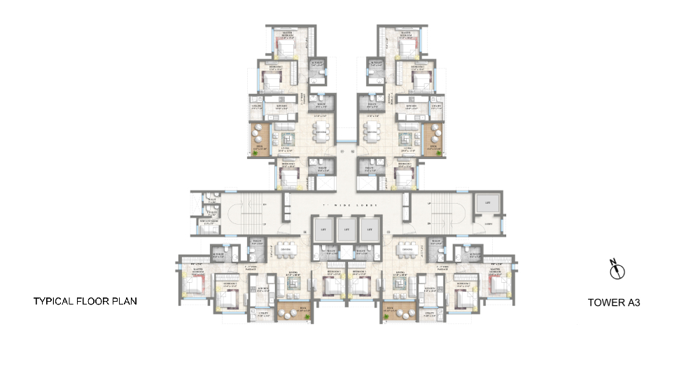 Lodha-Riservo-Typical-Floor-Plan-TowerA3