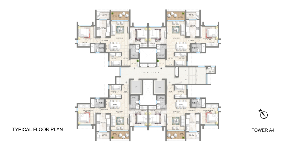 Lodha-Riservo-Typical-Floor-Plan-TowerA4